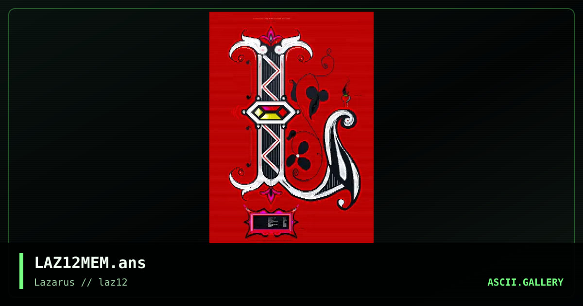 LAZARUS 12 MEMBERLIST, by warpus, 2020