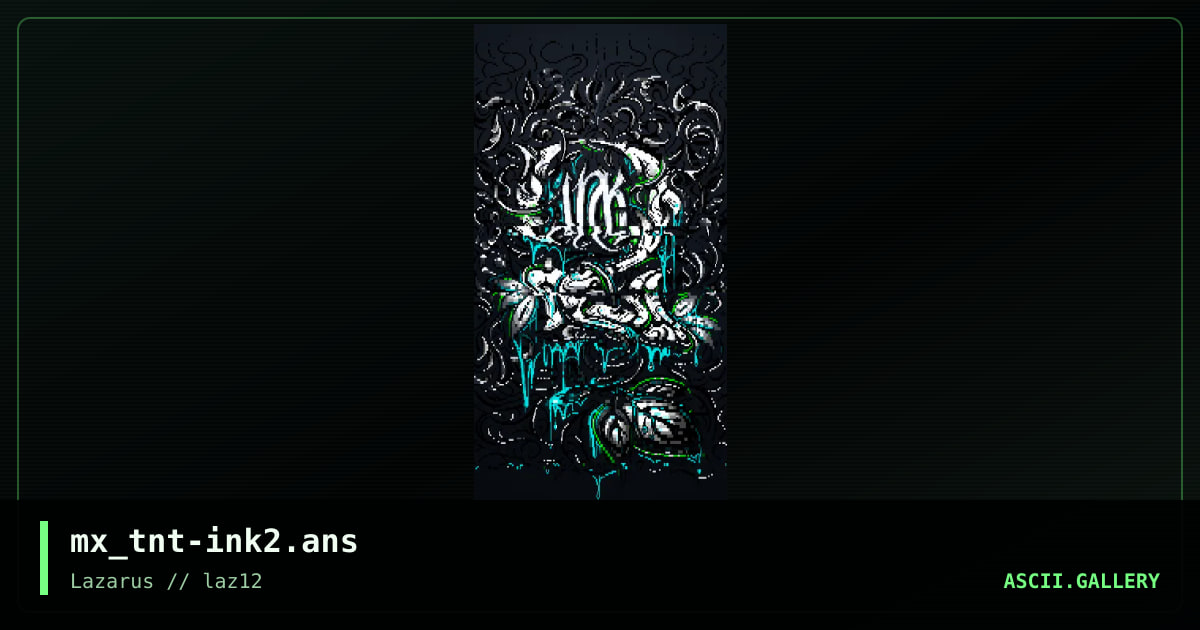 Ink Two BBS promo, by tainted, mx, 2020