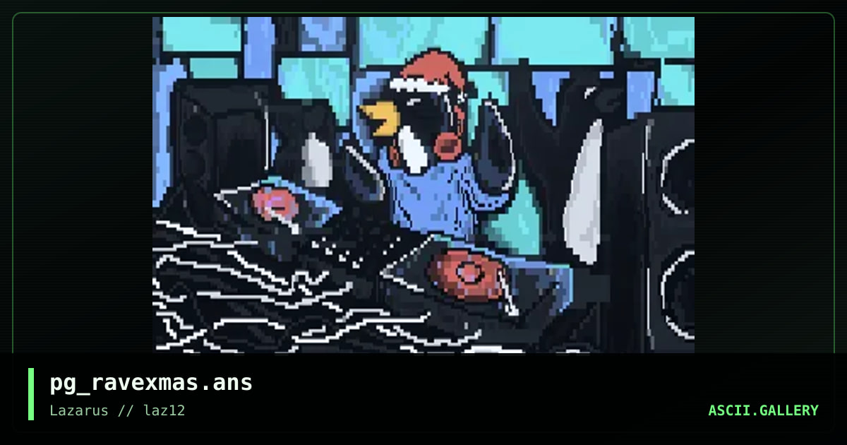 Rave Xmas, by pinguino, 2020