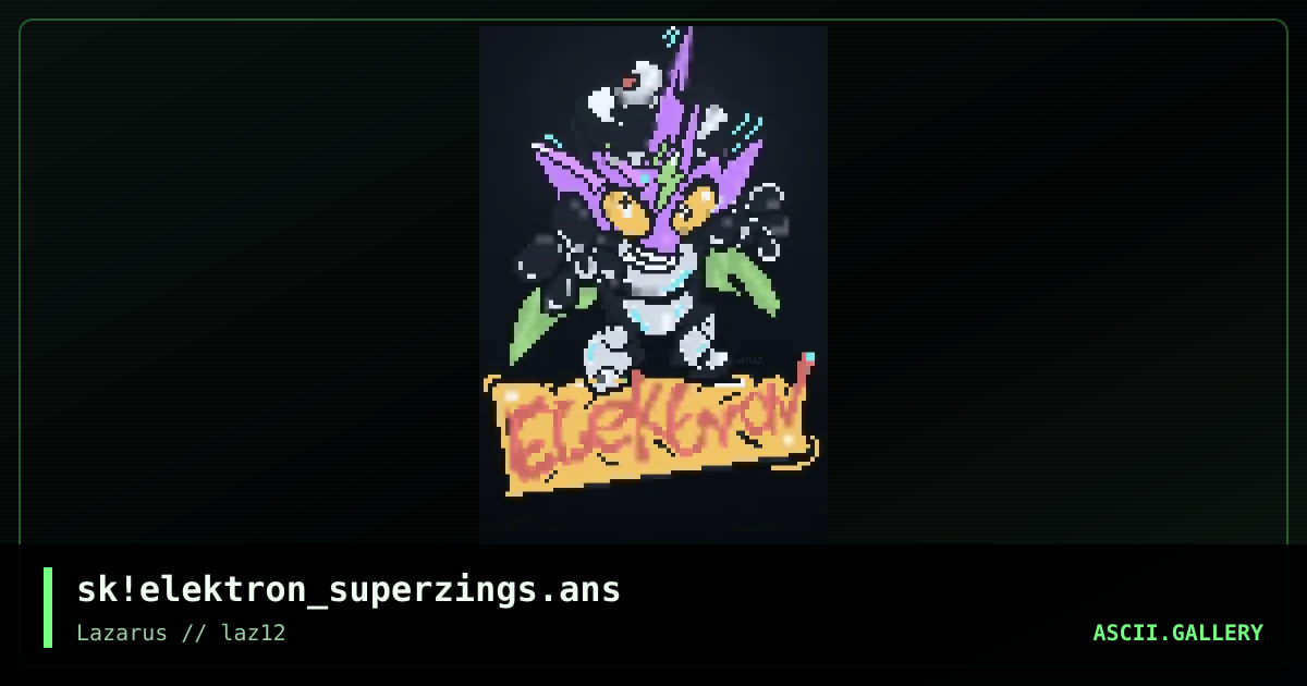Elektron of SuperZings, by simonking, 2020