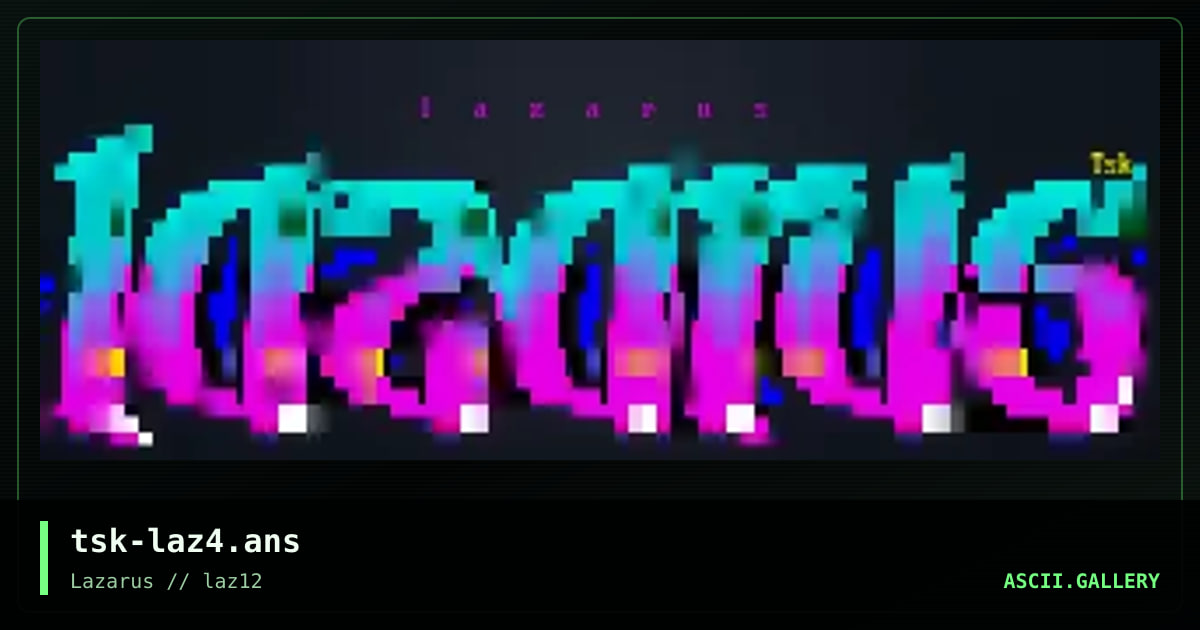 Lazarus, by the silent killer, 2020