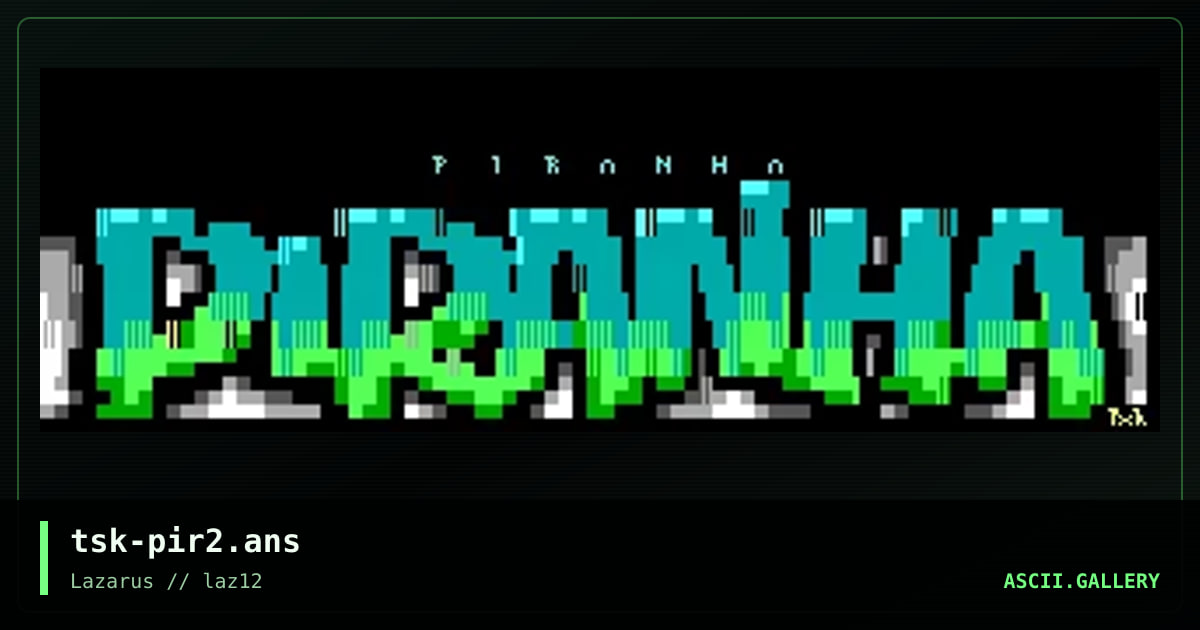 Piranha, by the silent killer, 2020