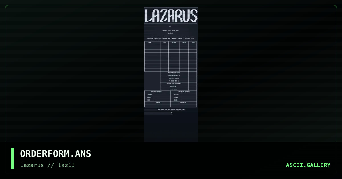 ORDER HERE, by warpus, 2021