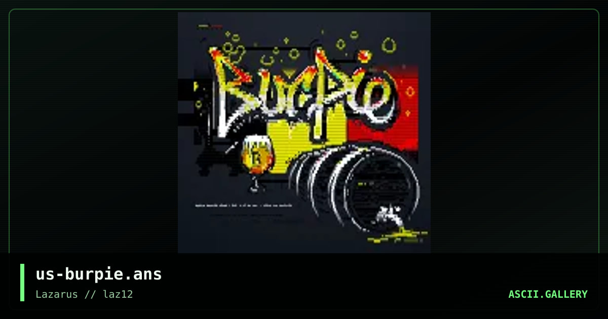 Burpie, by tainted, warpus, 2020