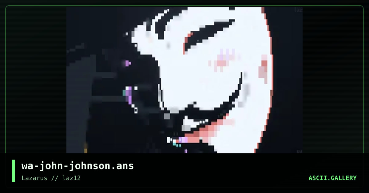 John Johnson, by warpus, 2020