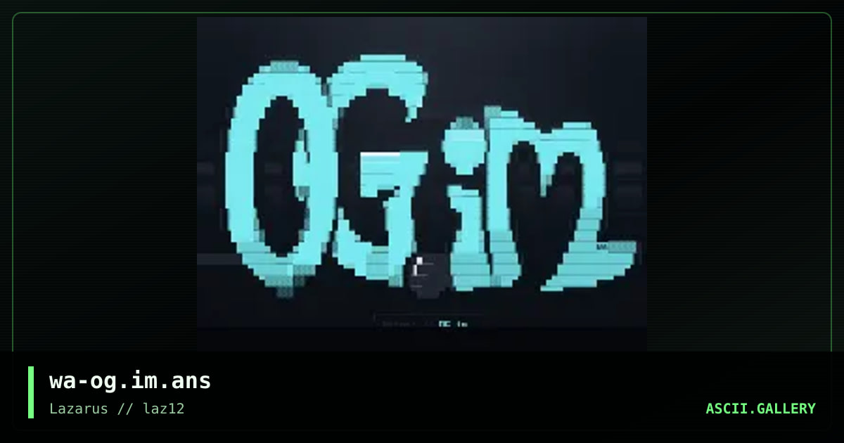 OG.im, by warpus, 2020