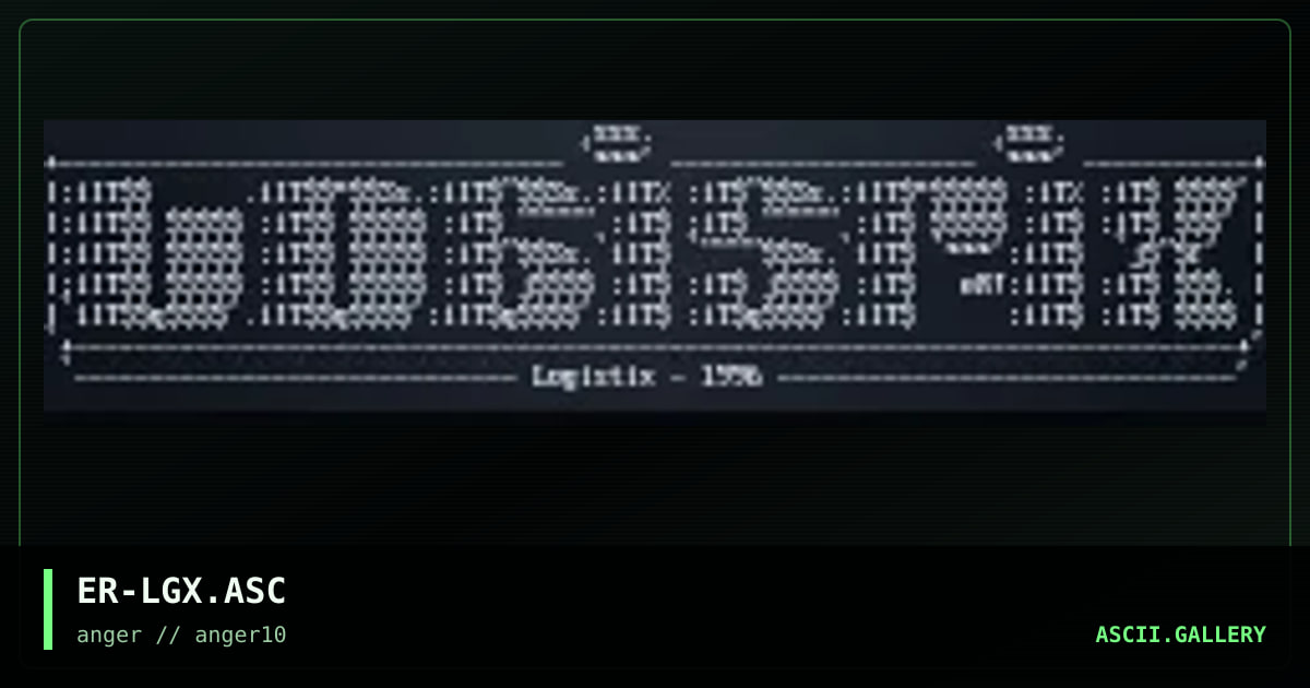 logistix, by erupt, 1996