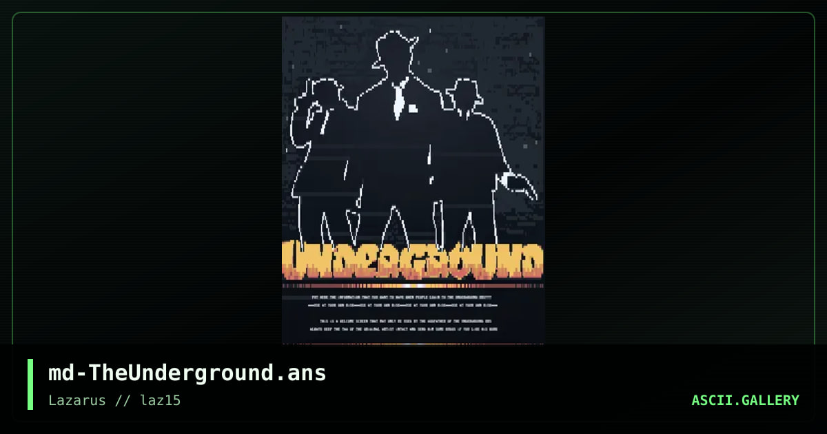 md-theundergroundwelcome, by maddog, 2022