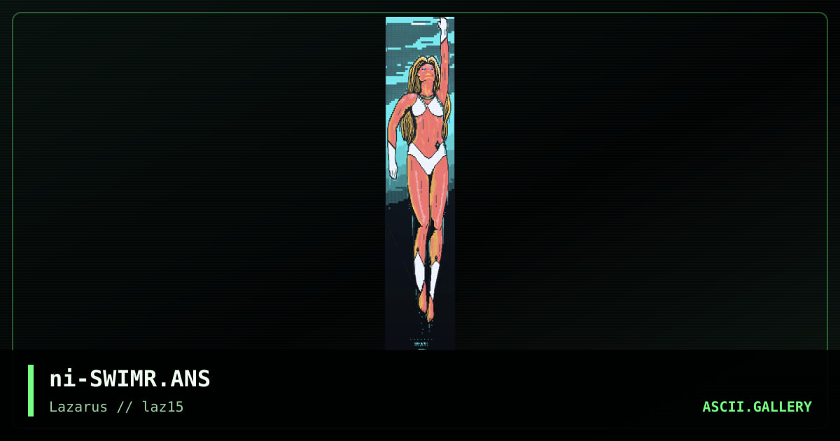 swimmer, by nitron, 2022