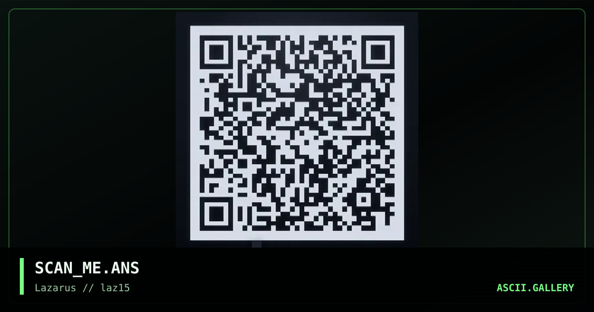 scan me, by warpus, 2022