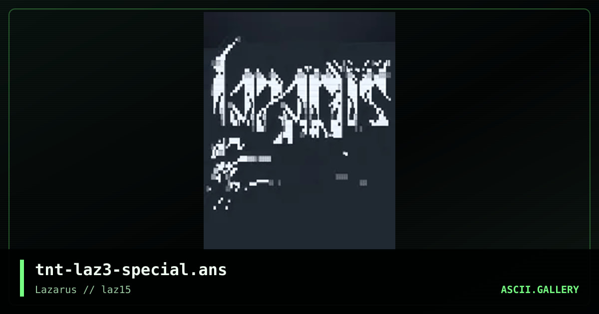 lazarus promo 3, by tainted, 2022