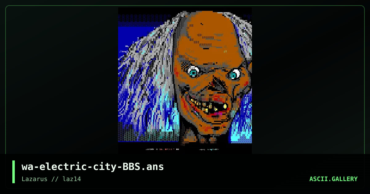 Electric City BBS, by warpus, 2021