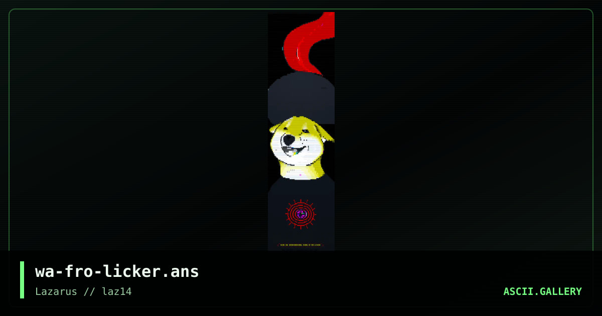 FRO LICKER, by warpus, 2021