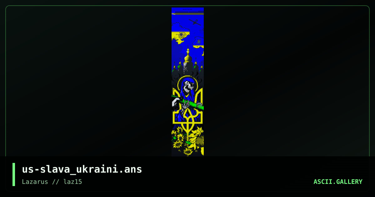 Slava Ukraini, by warpus, luminator, 2022