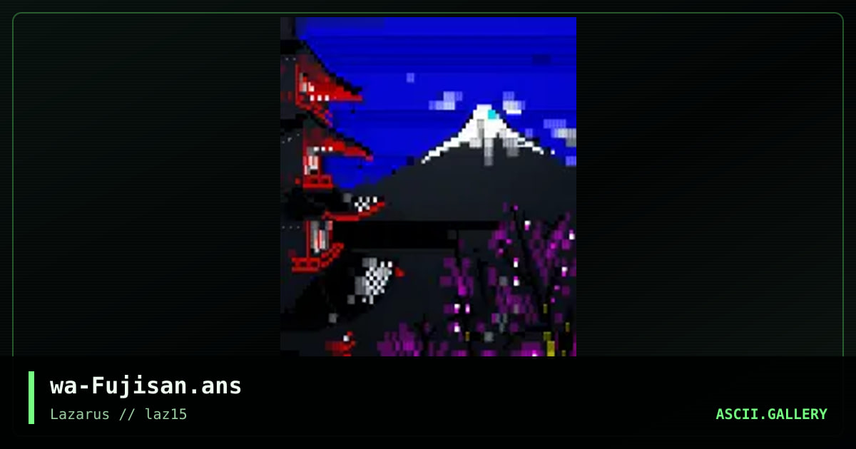 Fujisan, by warpus, 2022