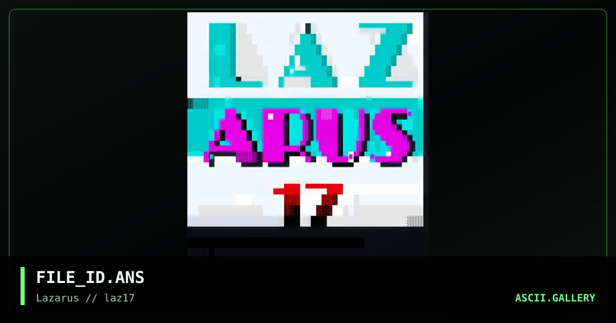 FILE_ID.ANS, by warpus, 2023