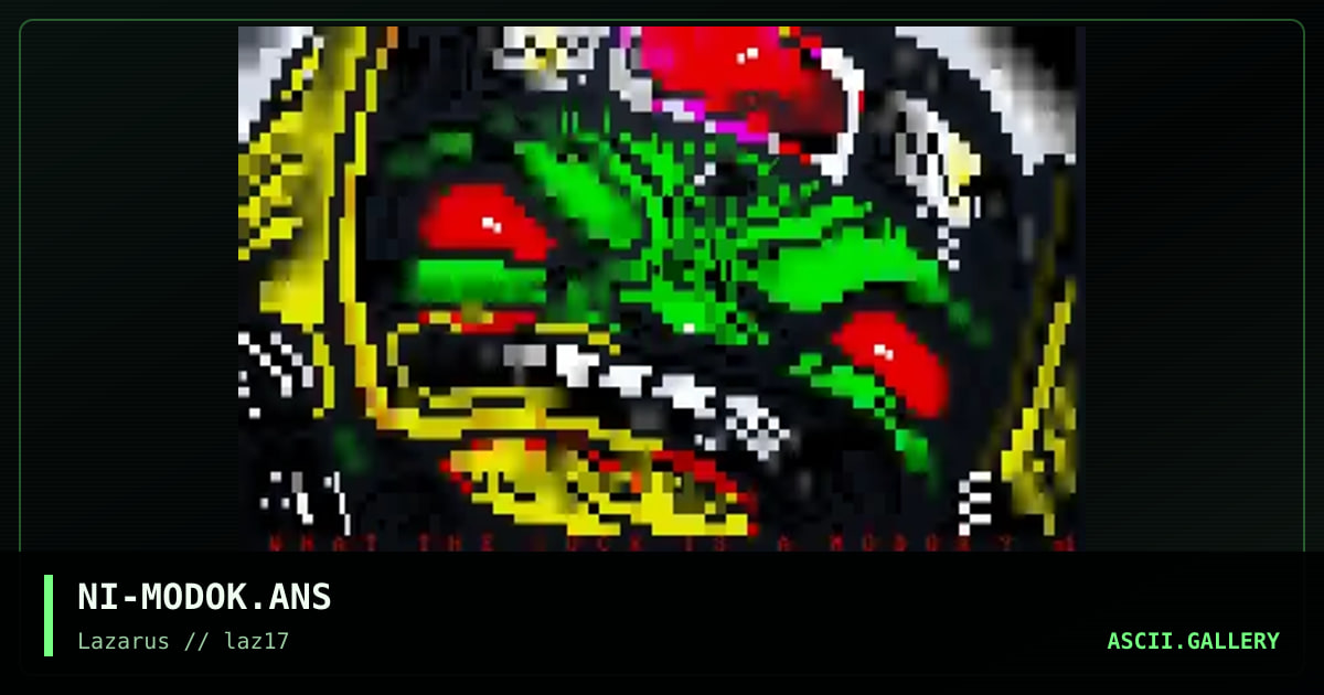 what the Γûæuck is a modok?, by nitron, 2023