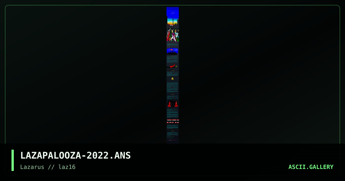 Lazapalooza 2022, by warpus, mel farr suppastar, 2023