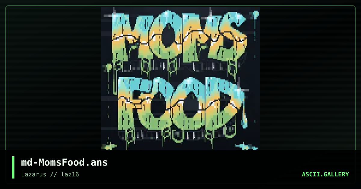 MoM's FooD, by maddog, 2023