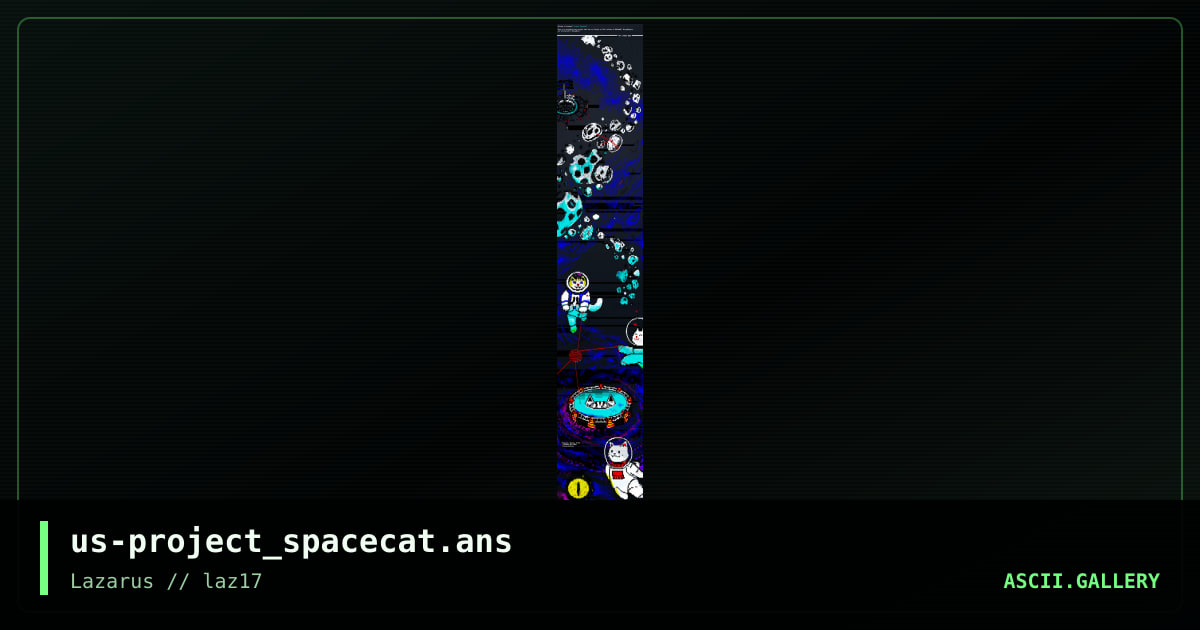 Project Spacecat, by filth, pinguino, warpus, 2023