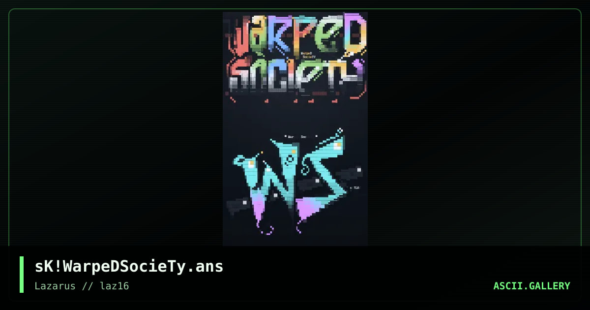 WarpeD SocieTY!, by simonking, 2023