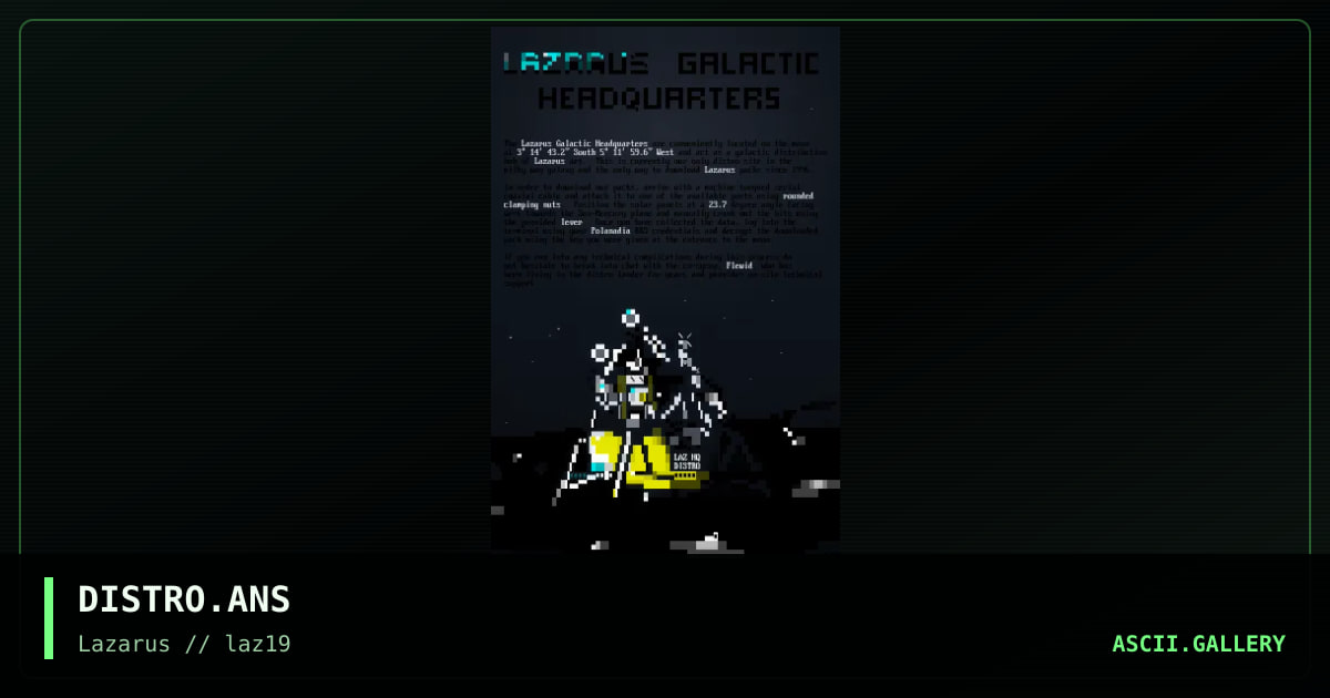 LAZARUS DISTRO LIST, by warpus, nitron, 2024