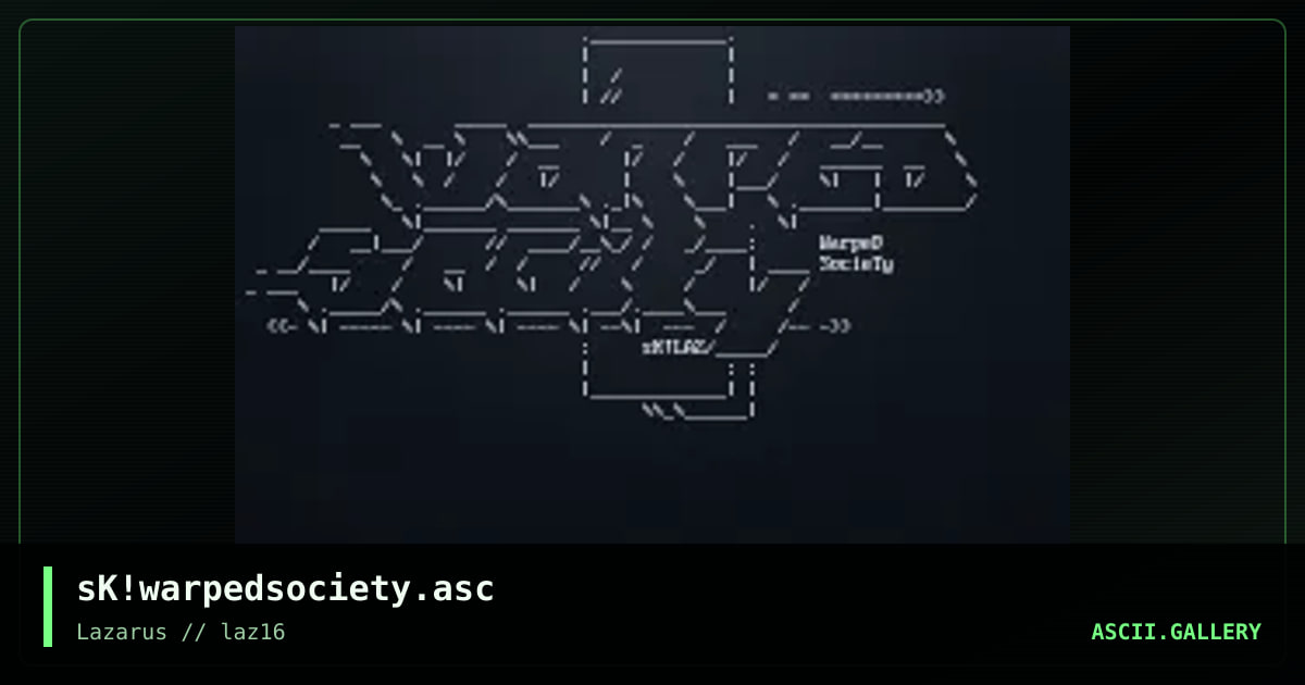 warped society, by simonking, 2023