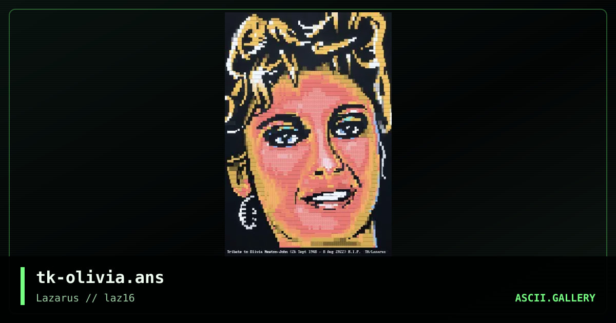 Olivia Newton-John, by the knight, 2023