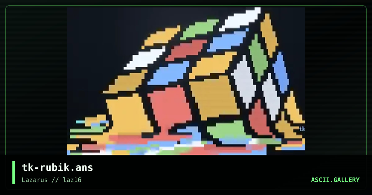Rubik, by the knight, 2023