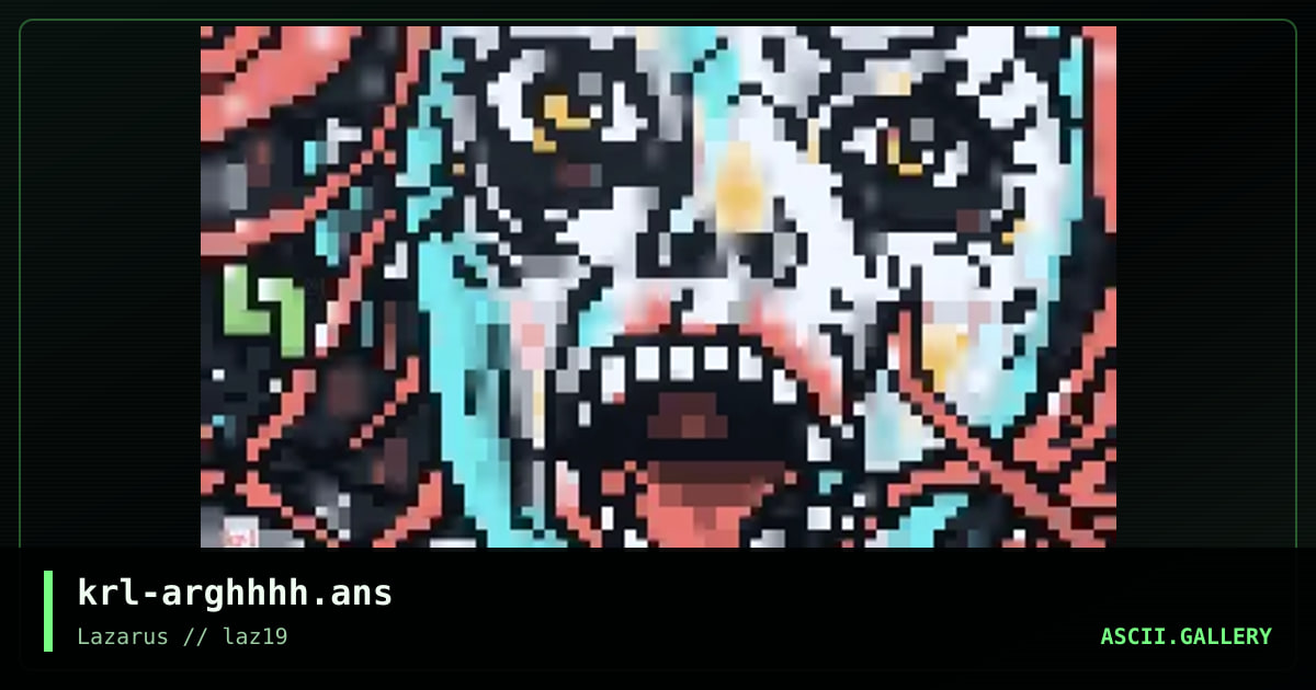 aghhhhhh, by krl, 2024