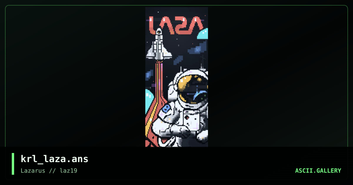 Lastronaut, by krl, 2024