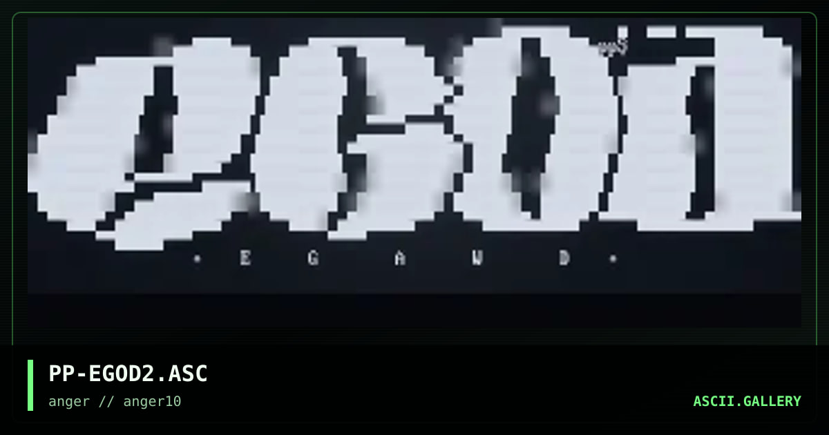 egod..shit, by pixel pusher, 1996