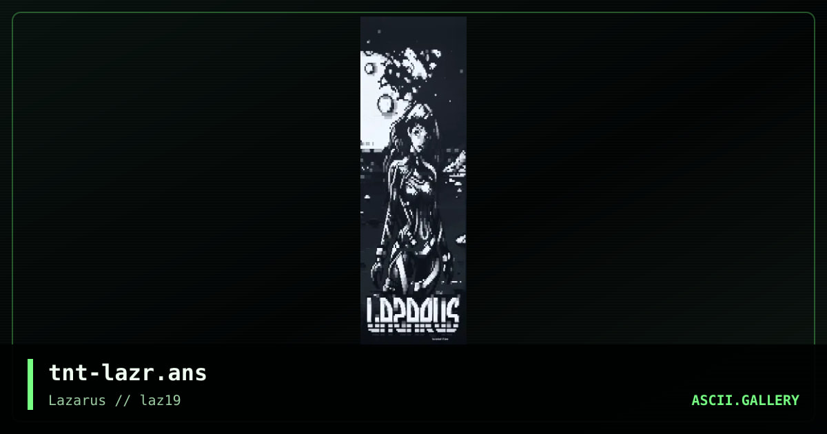 lazarus promo, by tainted, 2024