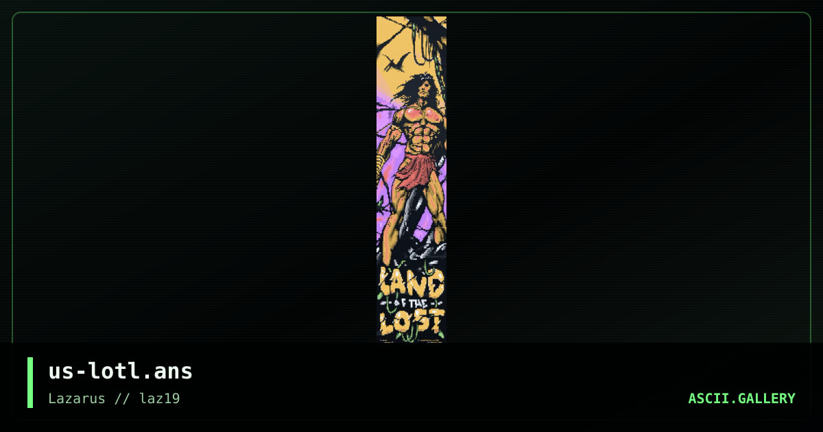 Land of the Lost, by nitron, krl, 2024
