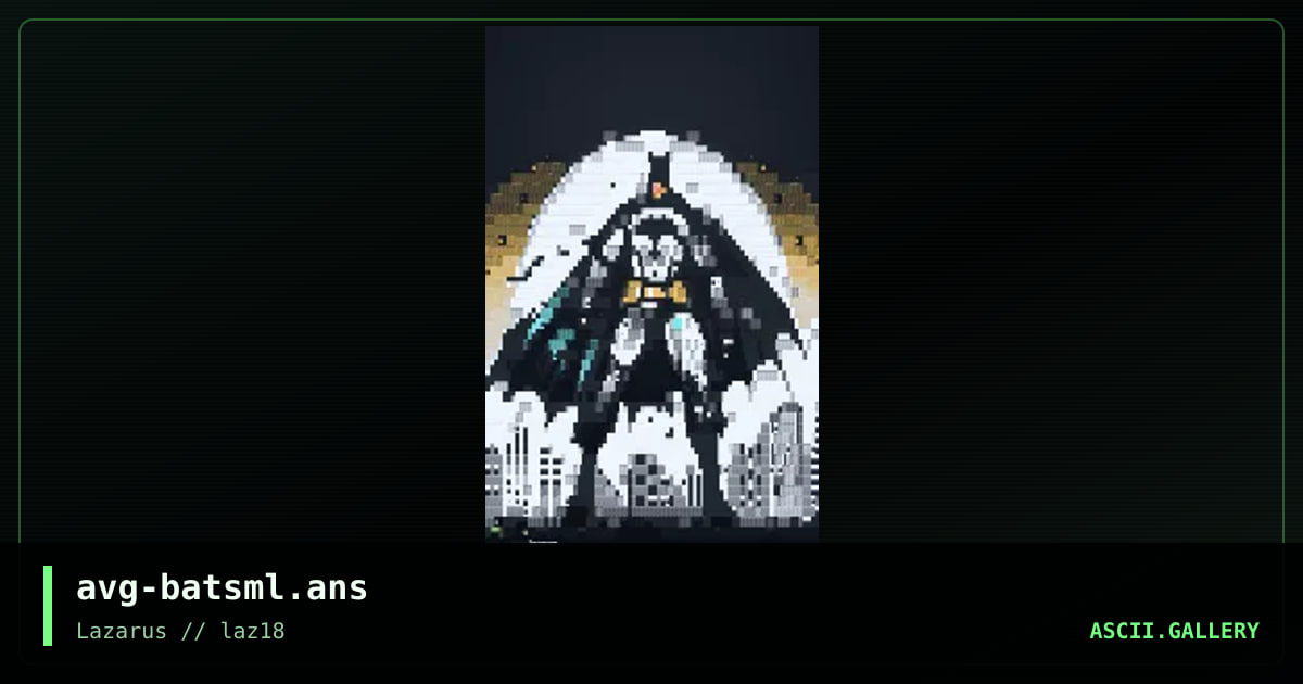 the smallest batman ever, by savage, 2024