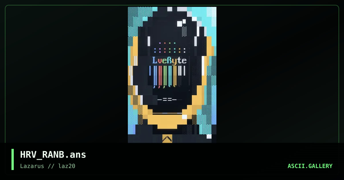 Random Access Byte ΓÖÑ, by harvest, 2025