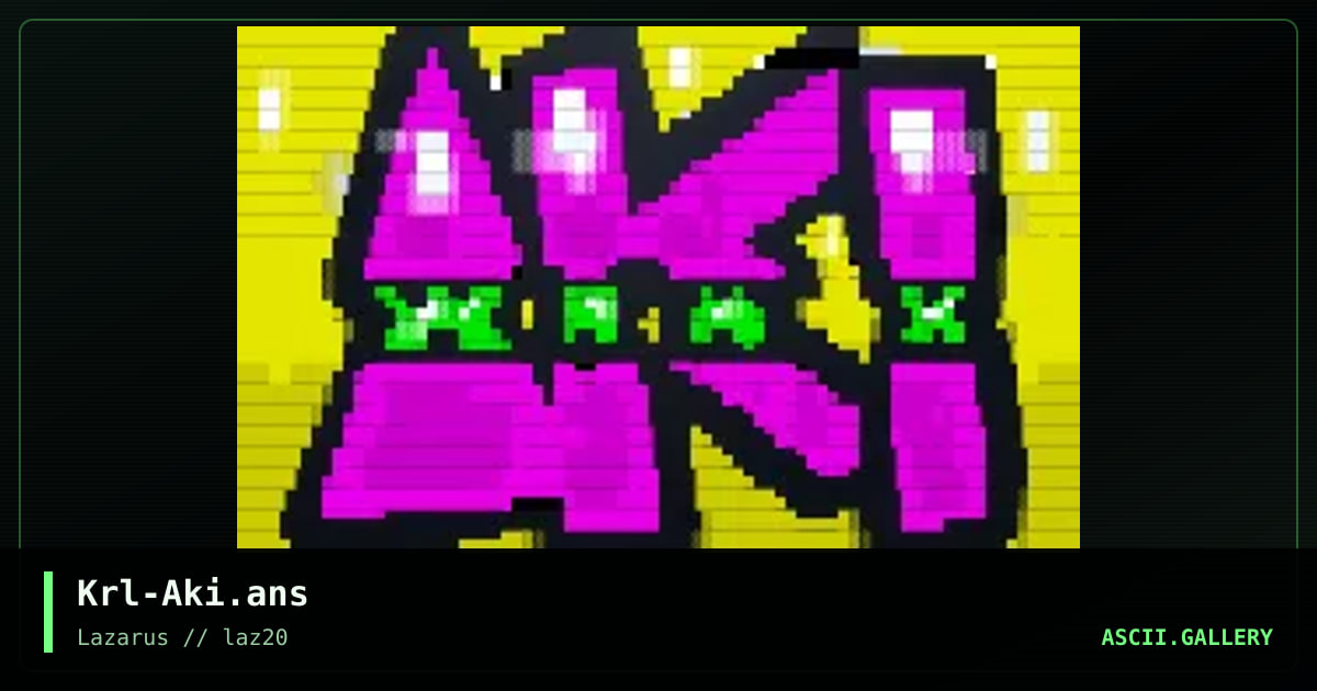 Aki, by krl, 2025