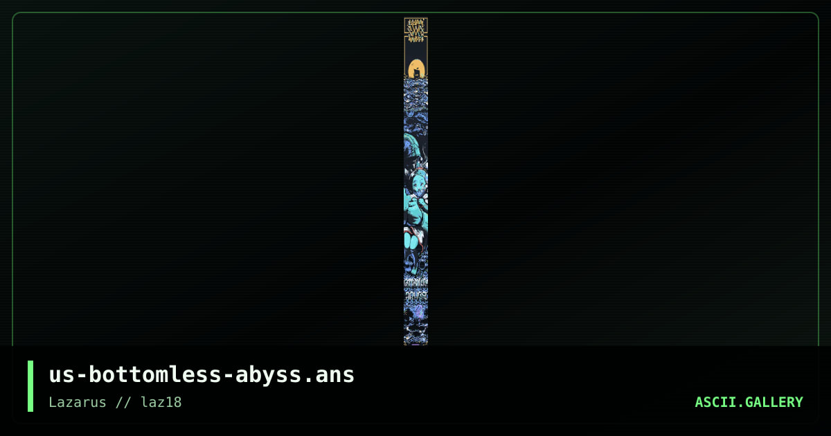 Bottomless Abyss BBS, by warpus, luminator, 2024