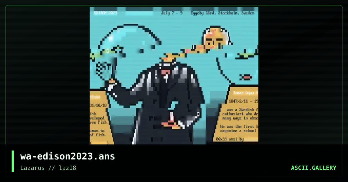EDISON UNDER THE SEA, by warpus, 2024