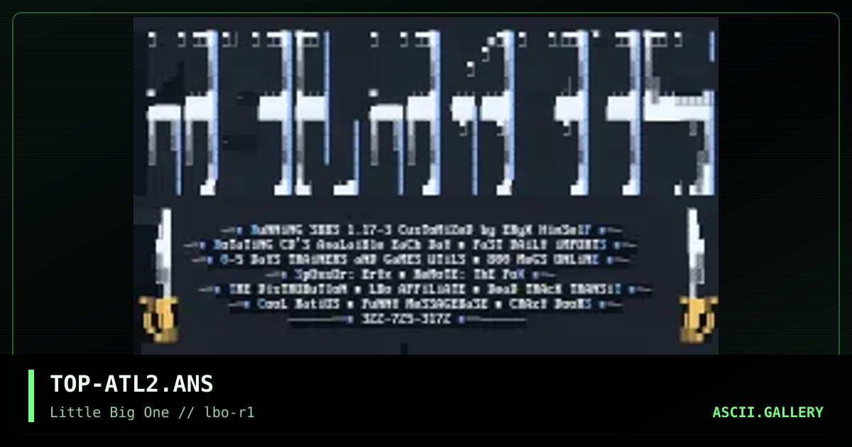TOP-ATL2.ANS, by torlock pop, 1993