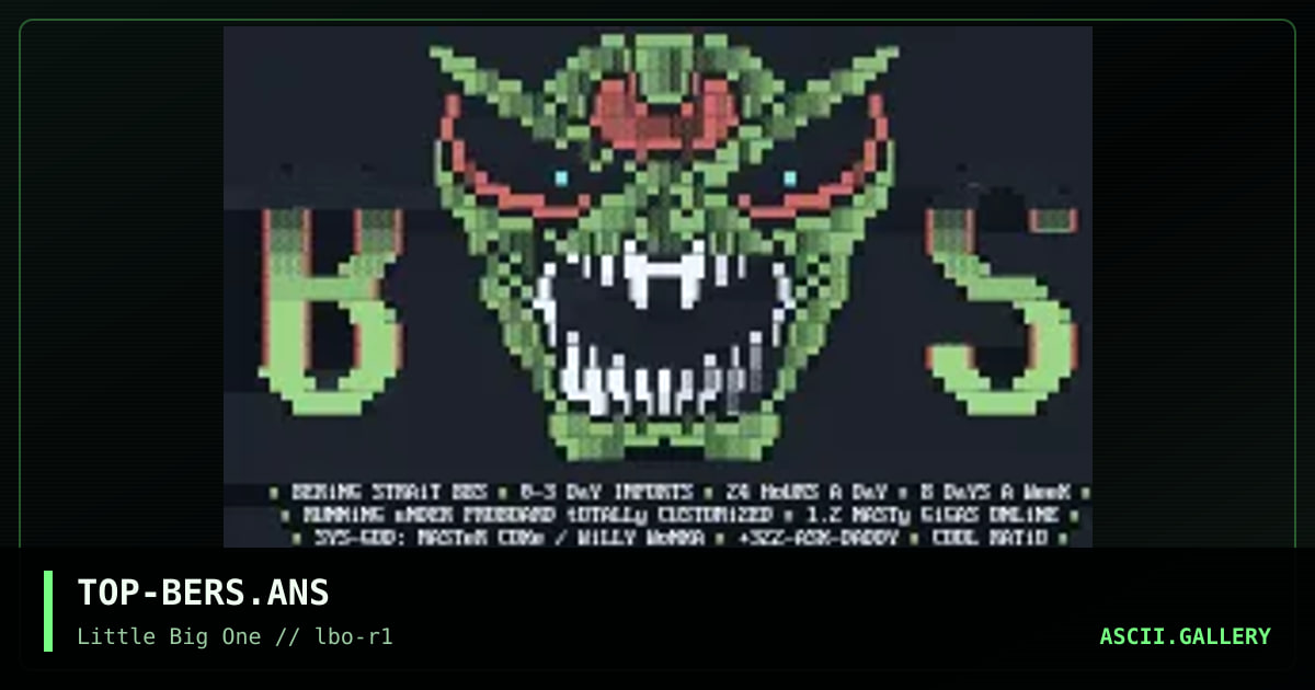 TOP-BERS.ANS, by torlock pop, 1993