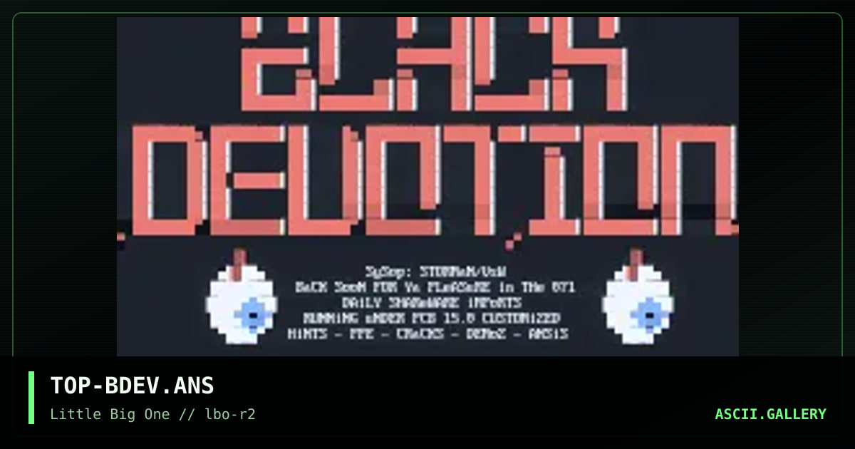 TOP-BDEV.ANS, by torlock pop, 1994