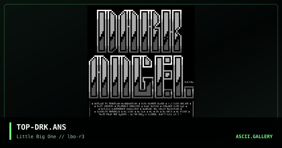 TOP-DRK.ANS, by torlock pop, 1994