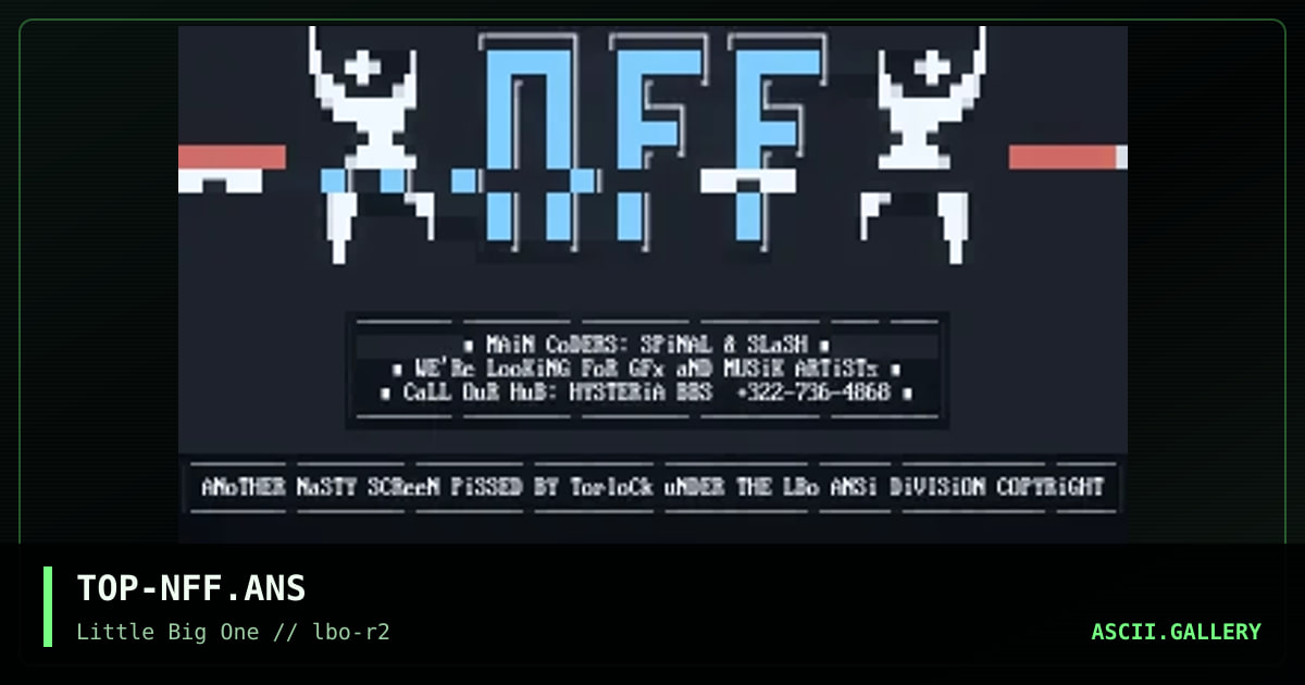 TOP-NFF.ANS, by torlock pop, 1994