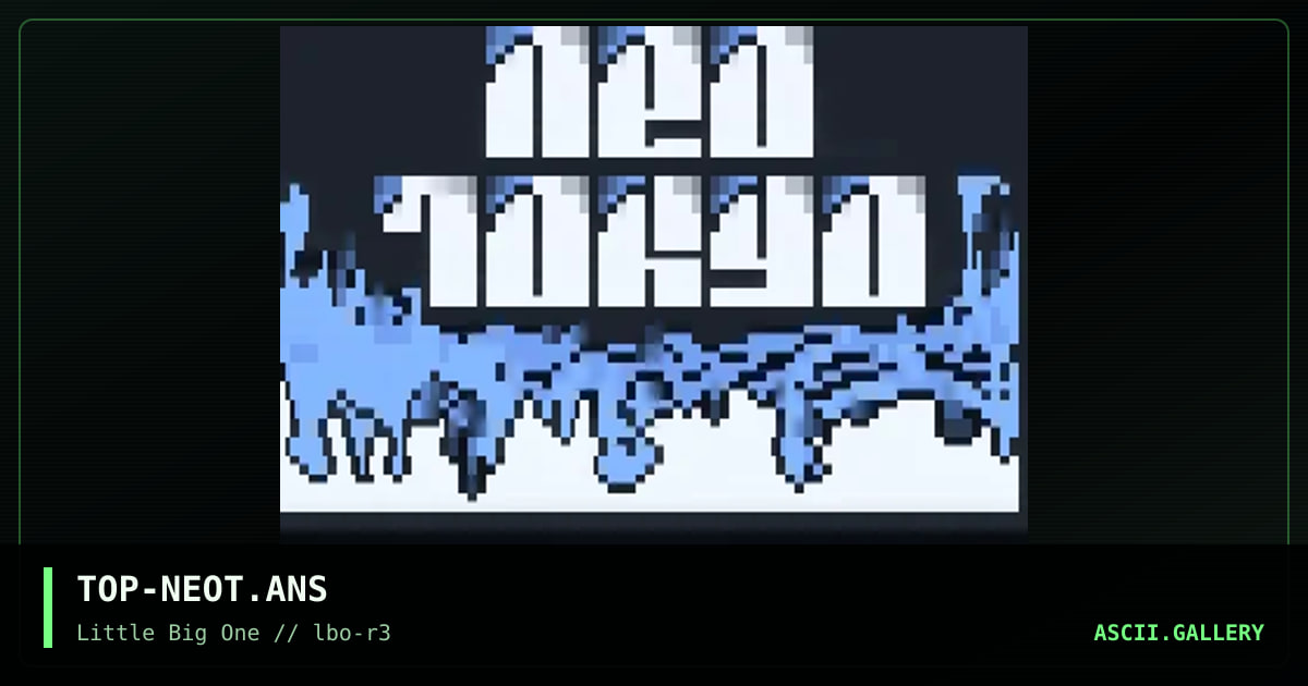 TOP-NEOT.ANS, by torlock pop, 1994