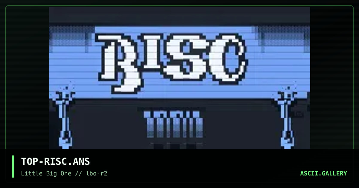 TOP-RISC.ANS, by torlock pop, 1994