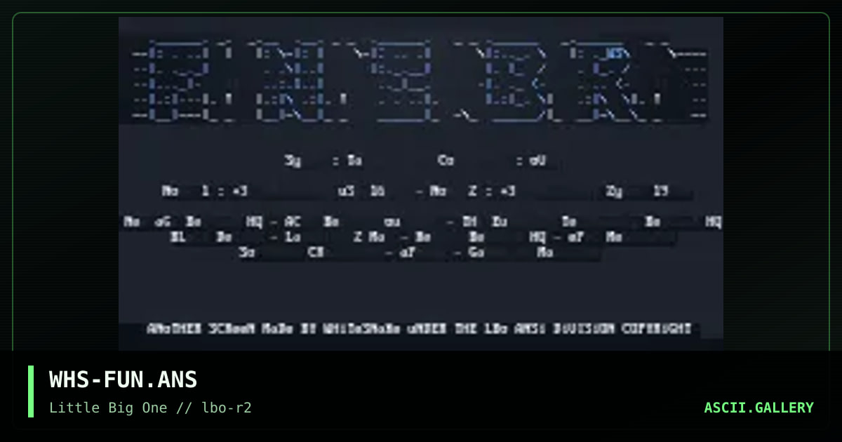 WHS-FUN.ANS, by whitesnake, 1994