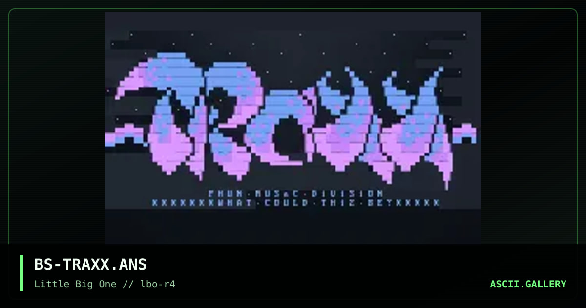 TRaXX - PHUN Sound Division, by burps, 1994