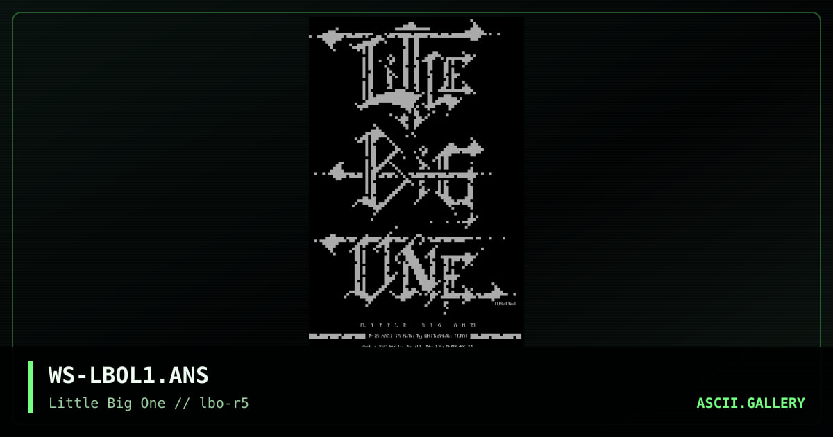 WS-LBOL1.ANS, by whitesnake, 1994