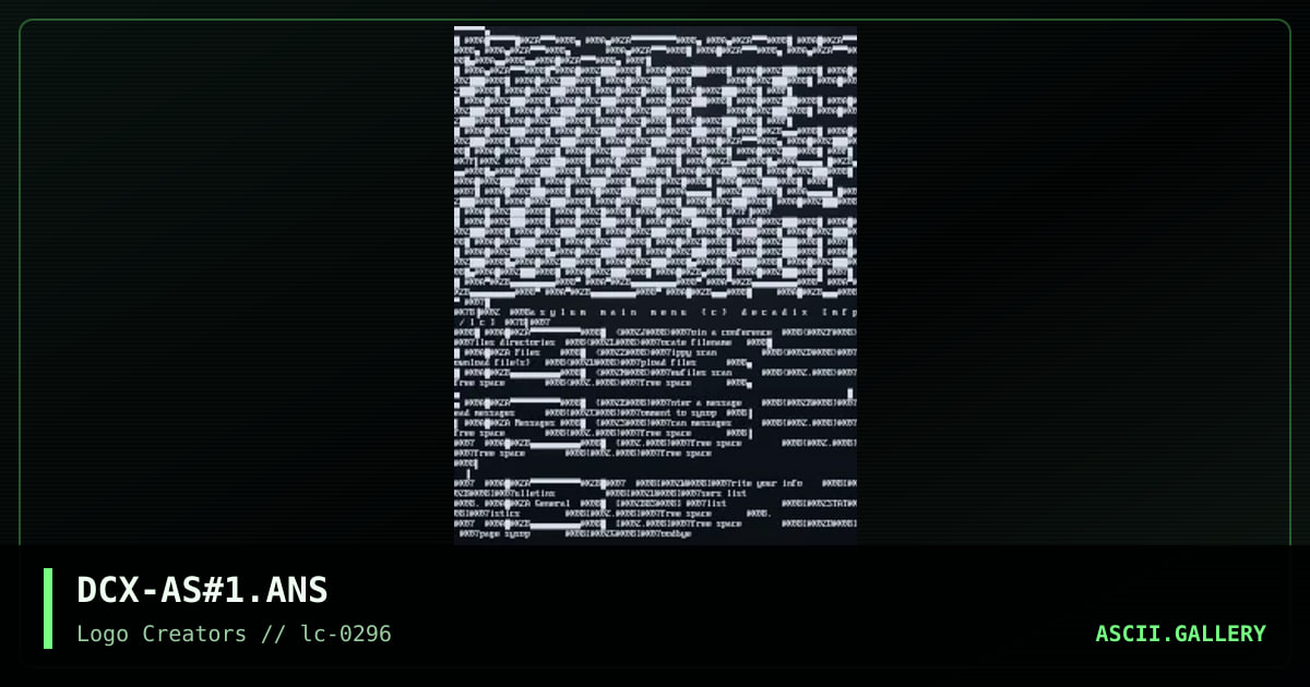 DCX-AS#1.ANS, by decadix, 1996